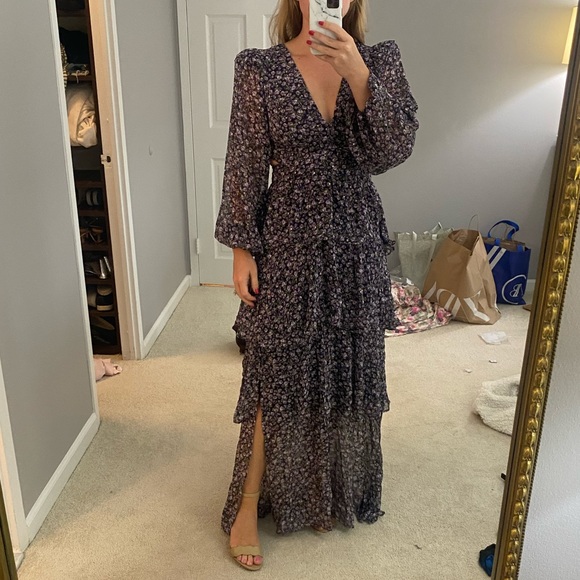 S ASTR The Label Anora Floral Ruffled Maxi Dress - Picture 8 of 9